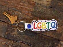 Load image into Gallery viewer, Rainbow LGBTQ Key Fobs - Keychains - Backpack Decoration - Bag Bling
