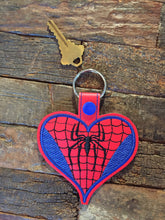 Load image into Gallery viewer, Key Fobs Inspired By Superhero Spiders - Keychains - Backpack Decoration - Bag Bling
