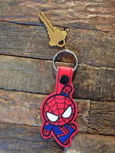 Load image into Gallery viewer, Key Fobs Inspired By Superhero Spiders - Keychains - Backpack Decoration - Bag Bling
