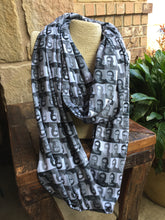 Load image into Gallery viewer, Infinity Scarves - Infinity Scarf Made With RBG Inspired Fabric - Ruth Bader Ginsburg Inspired
