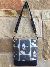 Load image into Gallery viewer, Messenger Bag Made With A Monsters Bride Inspired Fabric - Adjustable Strap - Zippered Closure - Zippered Pocket - Cross Body Bag
