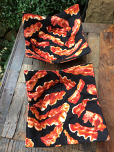 Load image into Gallery viewer, Microwave Cozy Bowl Set - Bacon - Set Of Two Microwave Cozies
