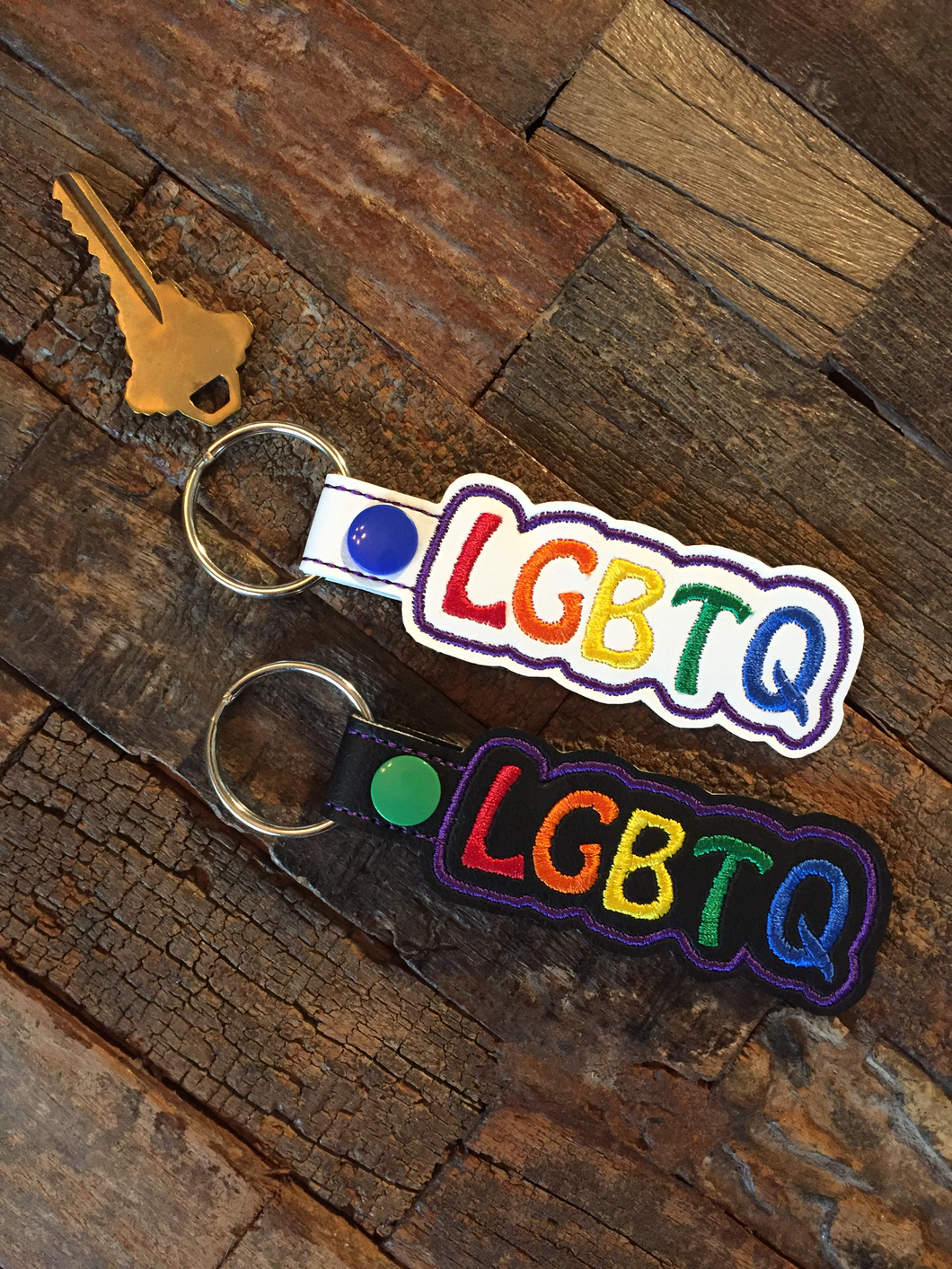 Rainbow LGBTQ Key Fobs - Keychains - Backpack Decoration - Bag Bling